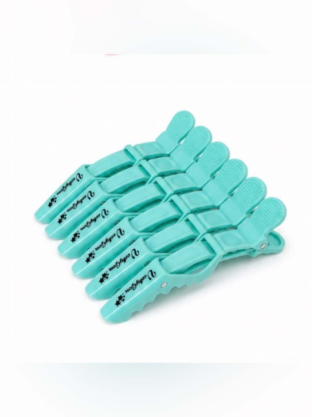 VeebyGem 6pcs Hair Sectioning Alligator Clips - Professional Styling Pack